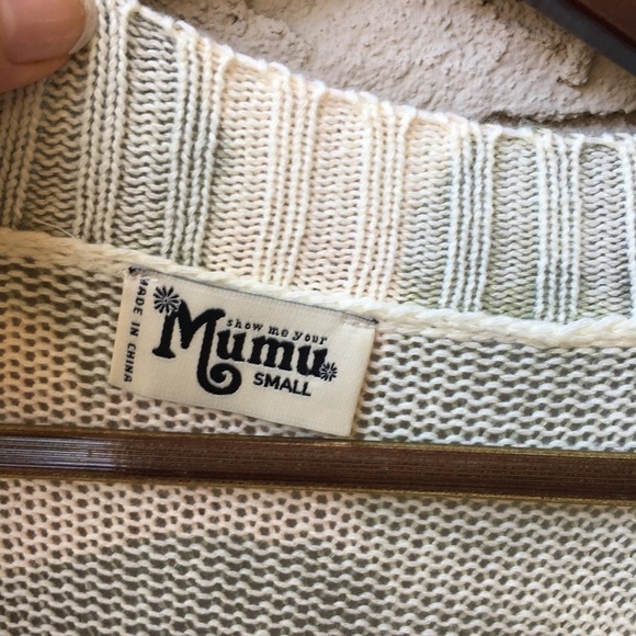 RARE Show me your mumu Queen Palms Knit Sweater Size S - Picture 7 of 8